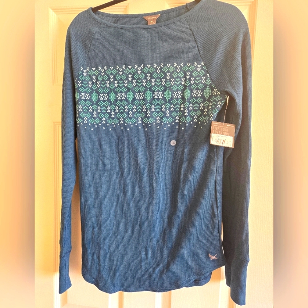Eddie Bauer.new with tags. Long sleeved tee. TL